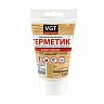 Силиконизированный герметик для наружных и внутренних работ VGT, 160 г, дуб фото