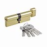 Цилиндровый механизм Нора-М STD Z ЛПВ-90 (45-45), ключ/вертушка, золото фото