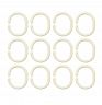 Кольца для штор в ванную Violet, 12 шт, белые фото