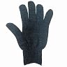 Перчатки трикотажные полушерстяные (15%), 50 - 55 г, черные фото