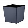 Горшок для цветов InGreen London Cube, 4,2 л, вулканический серый фото