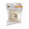 Розетка компьютерная встраиваемая RJ45 IEK Кварта РК10-ККм, IP20, кремовая фото