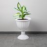 Вазон на высокой ножке Альтернатива Жасмин, 18 л, белый фото