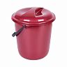 Ведро Spin&Clean Rock'n'Roll, с крышкой, 12 л, бордо фото