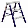 Стремянка двухсторонняя Alumet MD8203, стальная, 2 x 3 ступени, 0,68 м фото