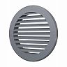 Вентиляционная решетка Era 15РКН сер, пластиковая, с фланцем D 150 мм, D 186 мм фото