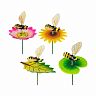 Фигурка садовая Park Жучок на цветке, на штекере, 60 см, микс фото