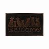 Коврик придверный резиновый Vortex Welcome Собаки, 45 x 75 см фото