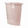 Корзина для белья угловая Keeplex Regular, с крышкой, 40 л, бежевый топаз фото