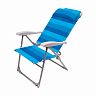 Кресло-шезлонг складное Nika, h сиденья 38 см, синее фото
