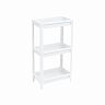 Этажерка Violet Vikea, 3 полки, 390 x 234 x 707 мм, пластик, белая фото