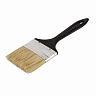 Кисть плоская Krafor №2,5, натуральная щетина, пластиковая ручка, 63 мм фото