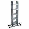 Лестница-трансформер шарнирная Alumet TL4055, алюминиевая, 4 x 5 ступеней, 2,78 - 5,43 м фото