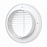 Решетка вентиляционная Era 10РКФ, пластиковая, с фланцем D 100 мм, D 145 мм фото