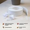 Самоклеящаяся бордюрная лента для ванн Aviora, фигурная, 38 мм x 3,35 м, белая фото