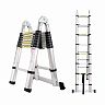 Лестница телескопическая двухсекционная Alumet DTLH 2.5, алюминиевая, 2 x 8 ступеней, 5 м фото