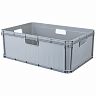 Ящик универсальный Бытпласт Евробокс, 600 x 400 x 220 мм, серый фото
