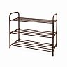 Этажерка для обуви Nika Комфорт 3, 3 полки, 79 x 33 x 59 см, медный антик фото