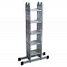 Лестница-трансформер шарнирная Alumet TL4044, алюминиевая, 4 x 4 ступени, 2,23 - 4,38 м фото