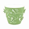 Горшок для цветов Plast Team Butterflies, 0,7 л, зеленое яблоко фото