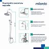 Душевая система с тропическим душем Milardo Stripe STRSB1FM06, со смесителем, хром фото