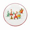 Блюдо сервировочное Dolomite Рождественские гномы, керамическое, d 20 см фото