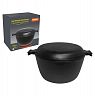 Кастрюля чугунная Mallony CC-24/45 с крышкой-сковородкой, 24 см фото