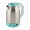 Чайник электрический Energy E-202, 1,8 л, бело-голубой фото