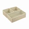 Коробка для хранения Leonord, (16 x 16 x 10 см) 2 шт + (32 x 16 x 10 см) 1 шт, бежевая фото