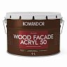 Краска для деревянных фасадов Komandor Wood Facade Acryl 50, полуглянцевая, база C, бесцветная, 9 л фото