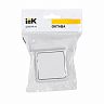 Выключатель одноклавишный накладной IEK Октава ВС20-1-0-ОБ, 10 А, белый фото
