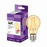 Лампа светодиодная LED IEK Шар золото, серия 360°, E27, A60, 11 Вт, 2700 K, теплый свет фото
