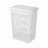 Корзина для белья Econova, 370 x 260 x 465 мм, 30 л, белая фото