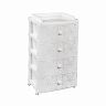 Комод четырехсекционный Альтернатива Лаура, 42,5 x 56 x 92,5 см, белый фото