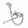 Смеситель для ванны с душем Профсан ПСМ-184-38, с длинным изливом, двухвентильный, хром фото