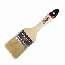 Кисть плоская Кедр Евро №2,5, натуральная щетина, деревянная ручка, 63 мм фото