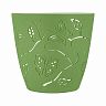 Горшок для цветов Plast Team Butterflies, 0,7 л, зеленое яблоко фото