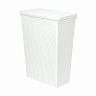 Корзина для белья Violet Лофт, с крышкой, 50 л, белая фото