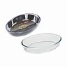 Форма для запекания Mallony Cristallino, стеклянная, овальная, 0,7 л фото