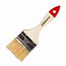 Кисть плоская Шабашка №2,5, натуральная щетина, деревянная ручка, 63 мм фото