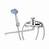 Смеситель для ванны с душем Tsarsberg TSB-942-1202, с длинным изливом, однорычажный, хром фото