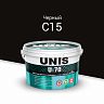 Затирка эластичная Unis U-70 С15, черная, 2 кг фото