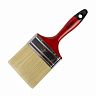 Кисть плоская Кедр №4, смешанная щетина, пластиковая ручка, 100 мм фото