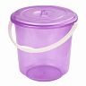 Ведро пластиковое Альтернатива Хозяюшка, с крышкой, 10 л фото