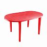 Стол пластиковый овальный Стандарт Пластик 140 x 80 x 71 см красный фото