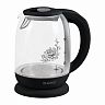 Стеклянный чайник электрический Energy E-286T, 1,7 л, пластик, черный фото