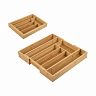Лоток для столовых приборов Mallony Bamboo раздвижной, бамбук, 36 x 26(38) x 5,5 см фото