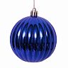 Елочный шар, d 10 см, синий фото