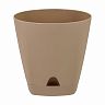 Горшок для цветов InGreen Amsterdam, с прикорневым поливом, 2,5 л, молочный шоколад фото