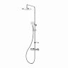 Душевая система с тропическим душем Milardo Ideal Spa, с термостатом, хром фото